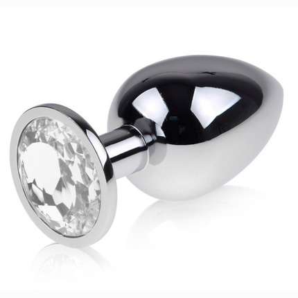 Anal Plug of Steel with Gem Premium 2373876