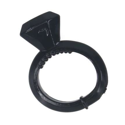 Cockring Preto com Jóia,1303930