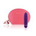 The Mini Bullet is a Vibrating, RS, with protective Case Pink and Purple