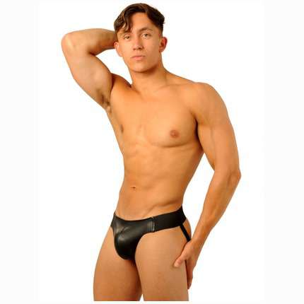 Jockstrap Fist in a Black Leather 1264164