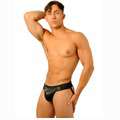 Jockstrap Fist de Couro Preto