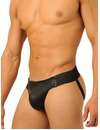 Jockstrap Fist in a Black Leather 1264164