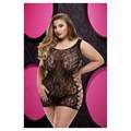 Mini-Dress, a King-Size bed Lapdance Lace Leopard, Black Pink,