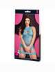 Mini Vestido De Lapdance Racerback De Color Azul,1974184