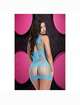 Mini Vestido De Lapdance Racerback De Color Azul,1974184
