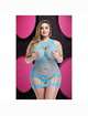 Mini Vestido De Lapdance Cama King Size, Racerback De Color Azul,1974185