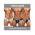 G-Strings Addicted-Pack 3-Pack, Mesh, Push Up,