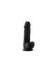 Dildo con el que los Testículos Premium Negro de Silicona para Tessudo Crushious de 22 cms,2264347