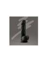 Dildo with Testicles and a Premium Preto Silicone Tessudo Crushious 22 cms 2264347