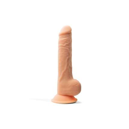 Dildo com Testículos Premium Beje de Silicone Tessudo Crushious 24 cms,2264343