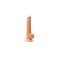 Dildo with Testicles and a Premium Beje Silicone Tessudo Crushious 24 cms