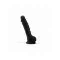 Dildo com Testículos Premium Preto de Silicone Tessudo Crushious 23 cms