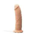 Dildo Premium Beje de Silicone Tessudo Crushious 23 cms