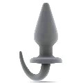 Plug Anal Sono Ponta em Bico 10 cms Cinzento