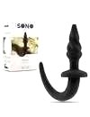 Plug Anal Sono Espiral Preto 10 cms,2434502