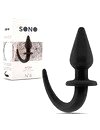 Plug Anal Sono Ponta em Bico 10 cms Preto,2434504