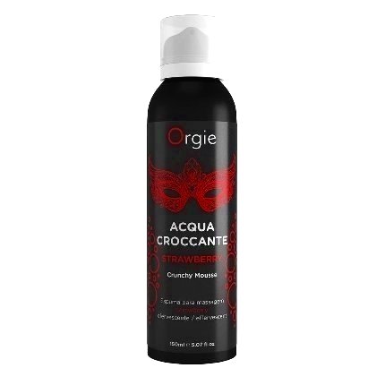 Espuma para Massagem Orgie Acqua Croccante Morango 150 ml,3534507