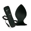 Plug Anal Aphrodisia com Vibração Preto