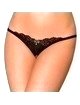 Obsessive Tanga de Encaje con Abertura en Blanco,1764536