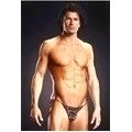 Pantalón Tipo Bikini de Leopardo con una Transparencia de