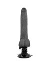 Vibrador Realista Basecock Negro con Mando a distancia, el 18.5 cm,2184549