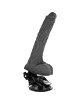 Vibrador Realista Basecock Negro con Mando a distancia, el 18.5 cm,2184549
