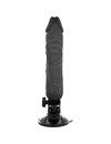 Vibrador Realista Basecock Negro con Mando a distancia de 20 cm,2184557