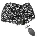 Pantalón Negro y Silver de Encaje de color Negro con Vibración
