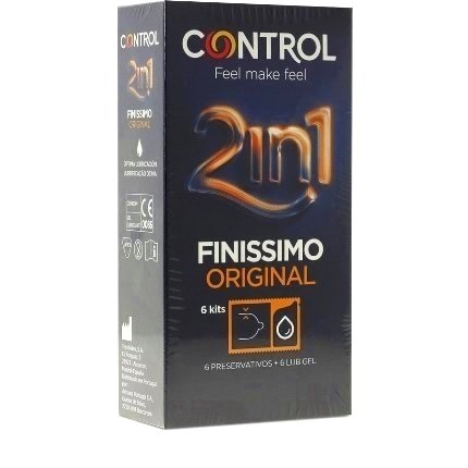 6x Preservativos e Lubrificante Control Finíssimo Original,3204571