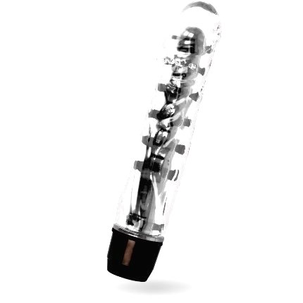 Vibrador Clássico Crystal Preto 17,5 cm,2174579