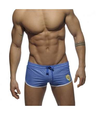 Adicta A Los Shorts Curved Mini De Natación Azul,500053