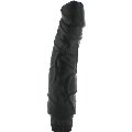 The vibrator is Realistic, Perfect Black, 22 inch