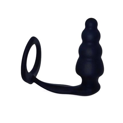 Plug Anal de Espiral, con un Anillo de color Negro,2434621