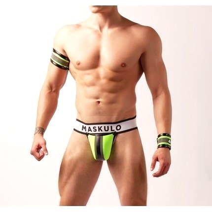 Jockstrap Maskulo YoungEro com Frente Destacável Neon,1264639
