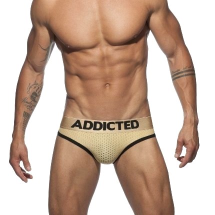 Cuecas Addicted Gold&Silver Mesh Brief 1254674