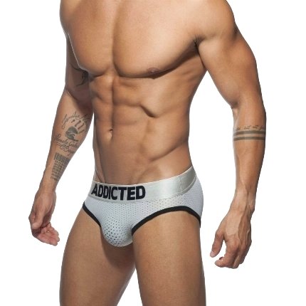 Cuecas Addicted Gold&Silver Mesh Brief 1254674