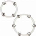 2x Cockrings de Calex, con Bolas de Acero