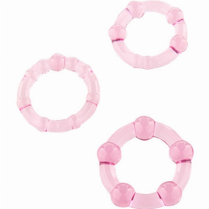 3x Cockring Stay Hard Rosa 1304712