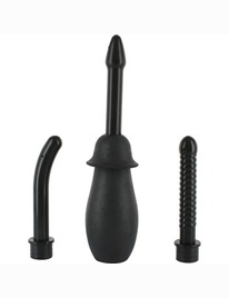 Kit Duche Anal 3 Bocais Preto 3564719