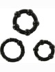 3x Cockring Stay Hard Black 1304759