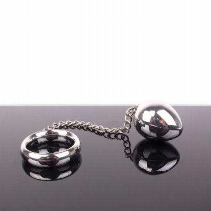 Plug Anal Metálico com Cockring,2434865