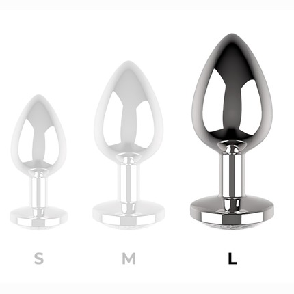 Plug Anal Metálico Coquette com Jóia,2404903