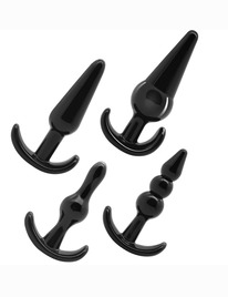 Kit Plug Anal Addicted Toys 4 Peças