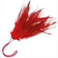 Espanador de Plumas Curto Vermelho