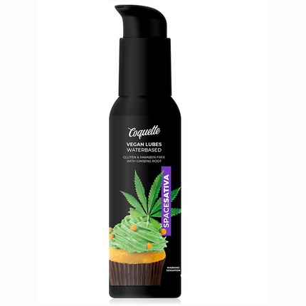 Lubricante de Agua Coquette Space de Marihuana y 100 ml,3164942