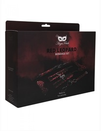 Kit BDSM Argus Leopardo Vermelho 3415076