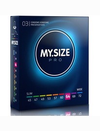3x Preservativos MY.SIZE PRO 64