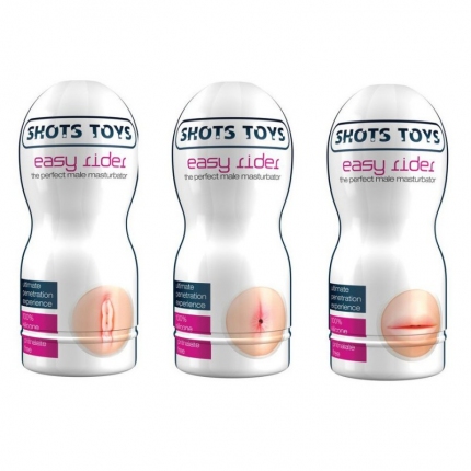 Pack 3x Masturbador EasyRider Oral, Anus e Vagina,1275271