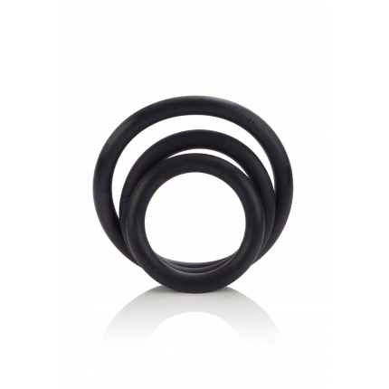 3x Cockring Calex Rubber Preto,1305332