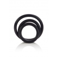 3x Cockring Calex Rubber Preto